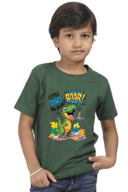 Baby Dinosaur Romper - 'Little Dino' Design | Soft Cotton Toddler T-Shirt