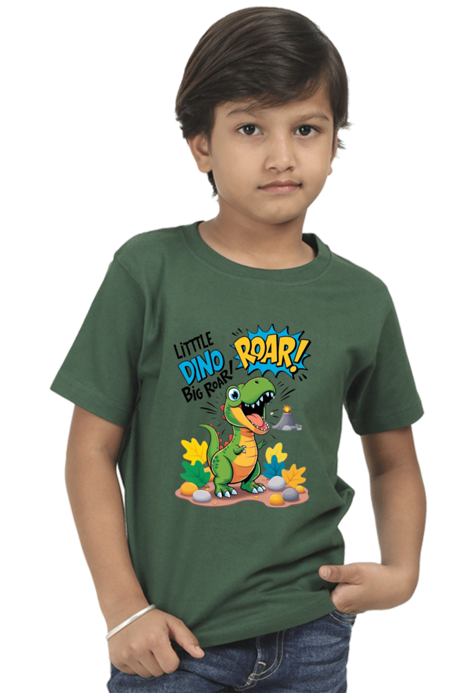 Baby Dinosaur Romper - 'Little Dino' Design | Soft Cotton Toddler T-Shirt