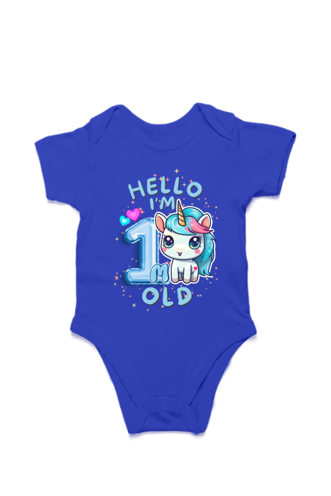 Adorable Baby Milestone Rompers | 1 month old | Soft & Comfy Cotton