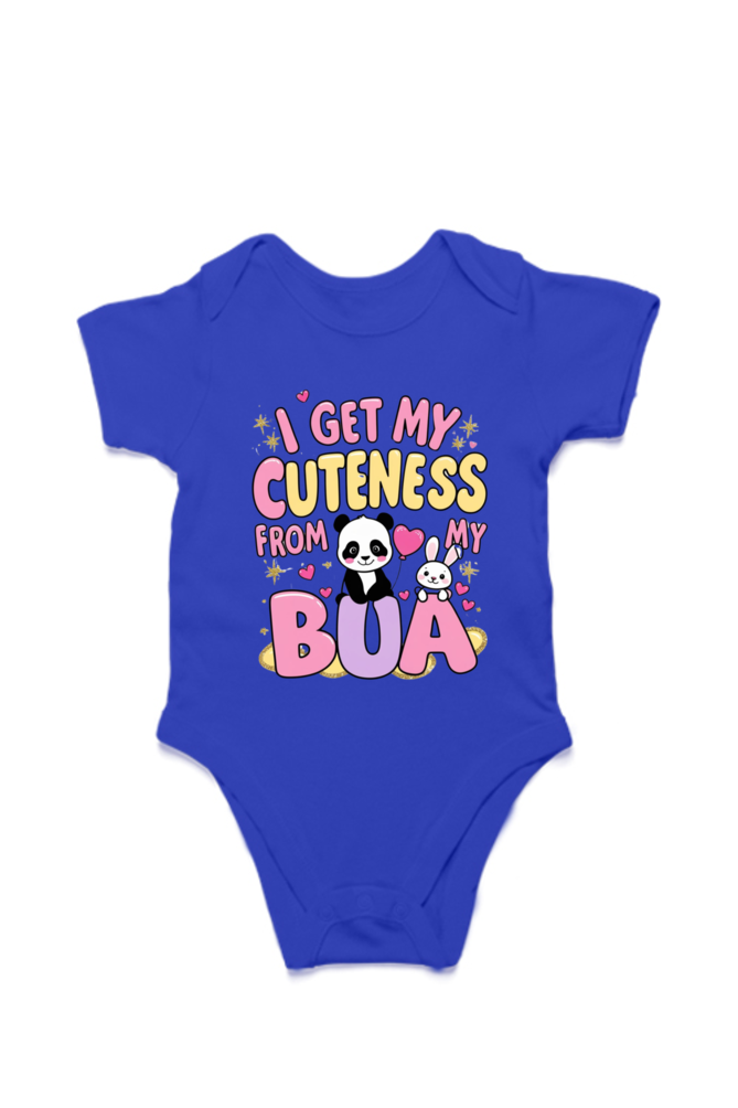 Adorable Bua-Themed Cotton Baby Romper – Custom-Made for Comfort and Style