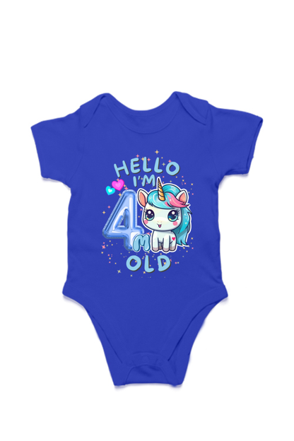 Adorable Baby Milestone Rompers | 4 month old | Soft & Comfy Cotton