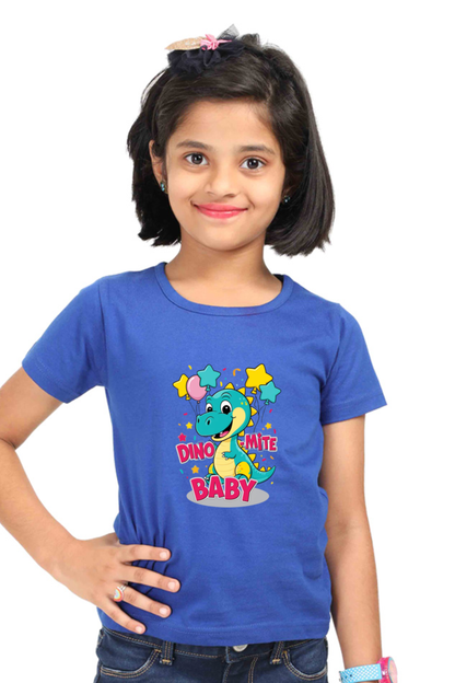 Baby Dinosaur - 'Dino-Mite Baby' Design | Soft Cotton Toddler T-Shirt