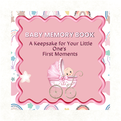 Baby Keepsake Memory Book (0–6 Months) – Pink Edition