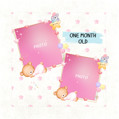 Baby Keepsake Memory Book (0–6 Months) – Pink Edition