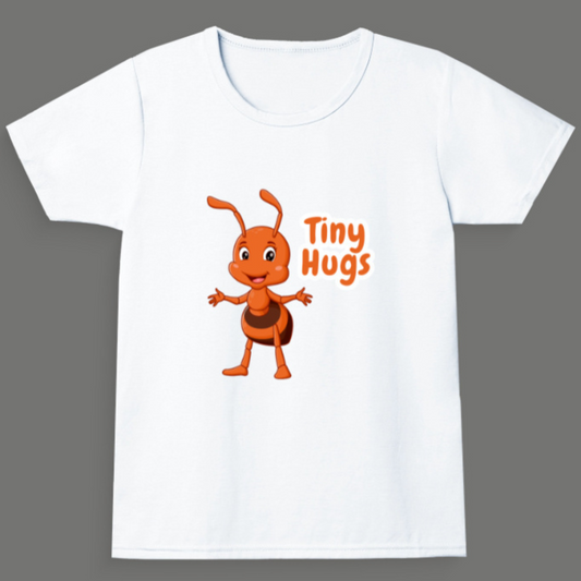 Tiny Hugs - Girl's Crew Neck T-Shirt