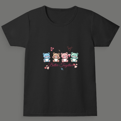 Better Together - Girl's Crew Neck T-Shirt (1 yr - 11 yrs)