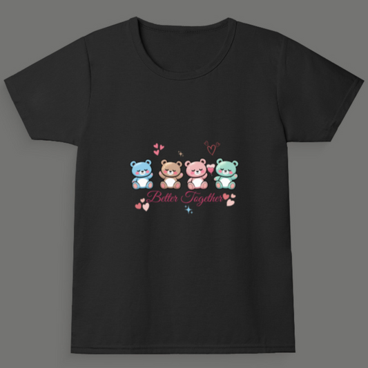 Better Together - Girl's Crew Neck T-Shirt (1 yr - 11 yrs)