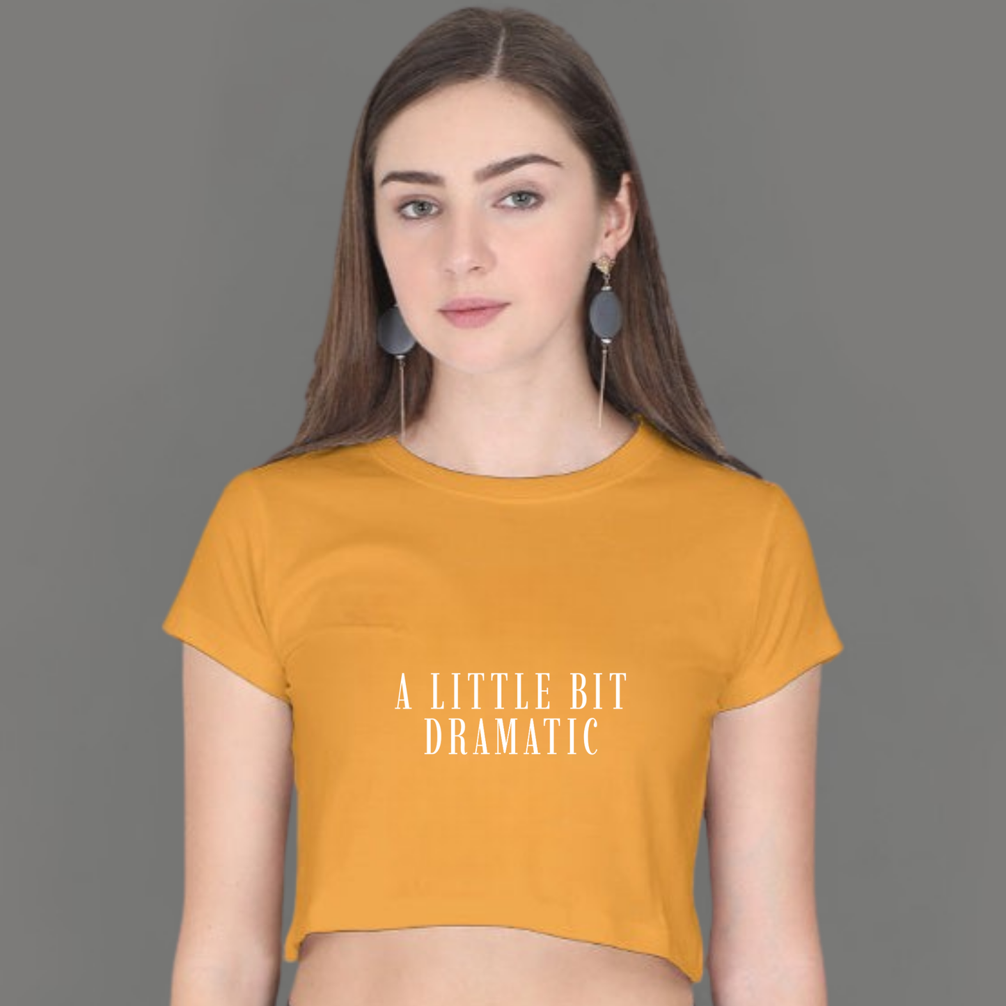 🎬 A Little Bit Dramatic – Crop Top for the Extra Girlies