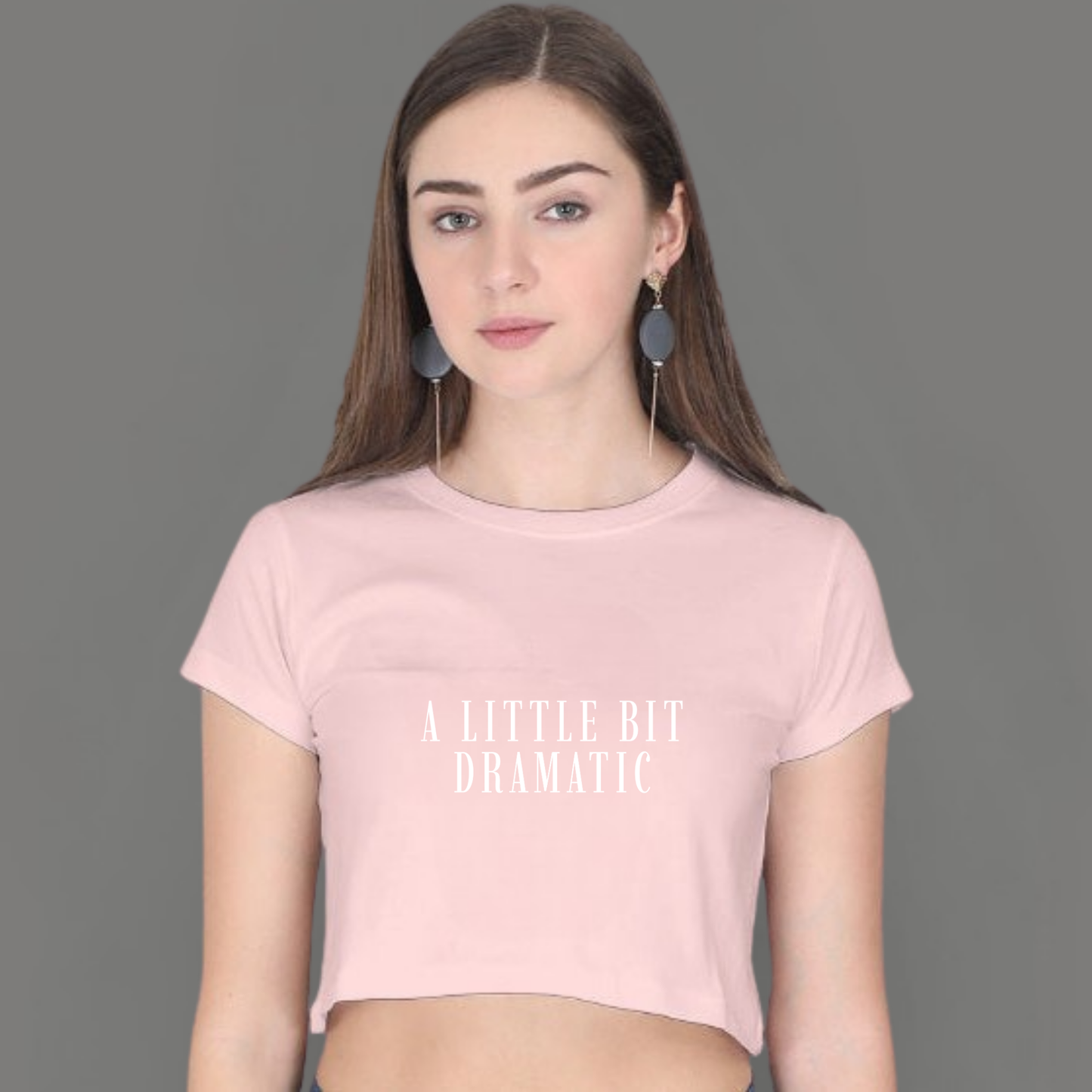 🎬 A Little Bit Dramatic – Crop Top for the Extra Girlies