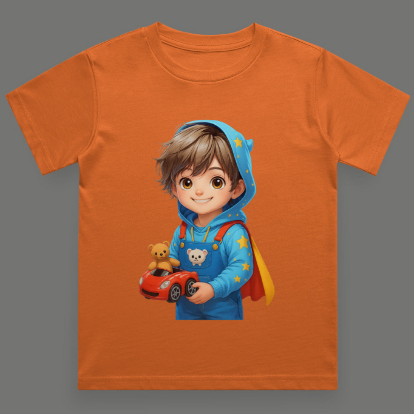 Cute Anime Boy's Crew Neck T-Shirt