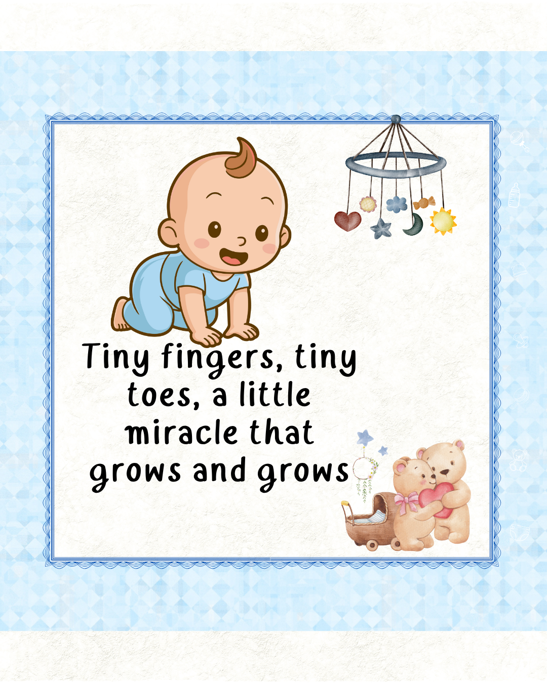 Baby Boy Keepsake Memory Book (0–6 Months)