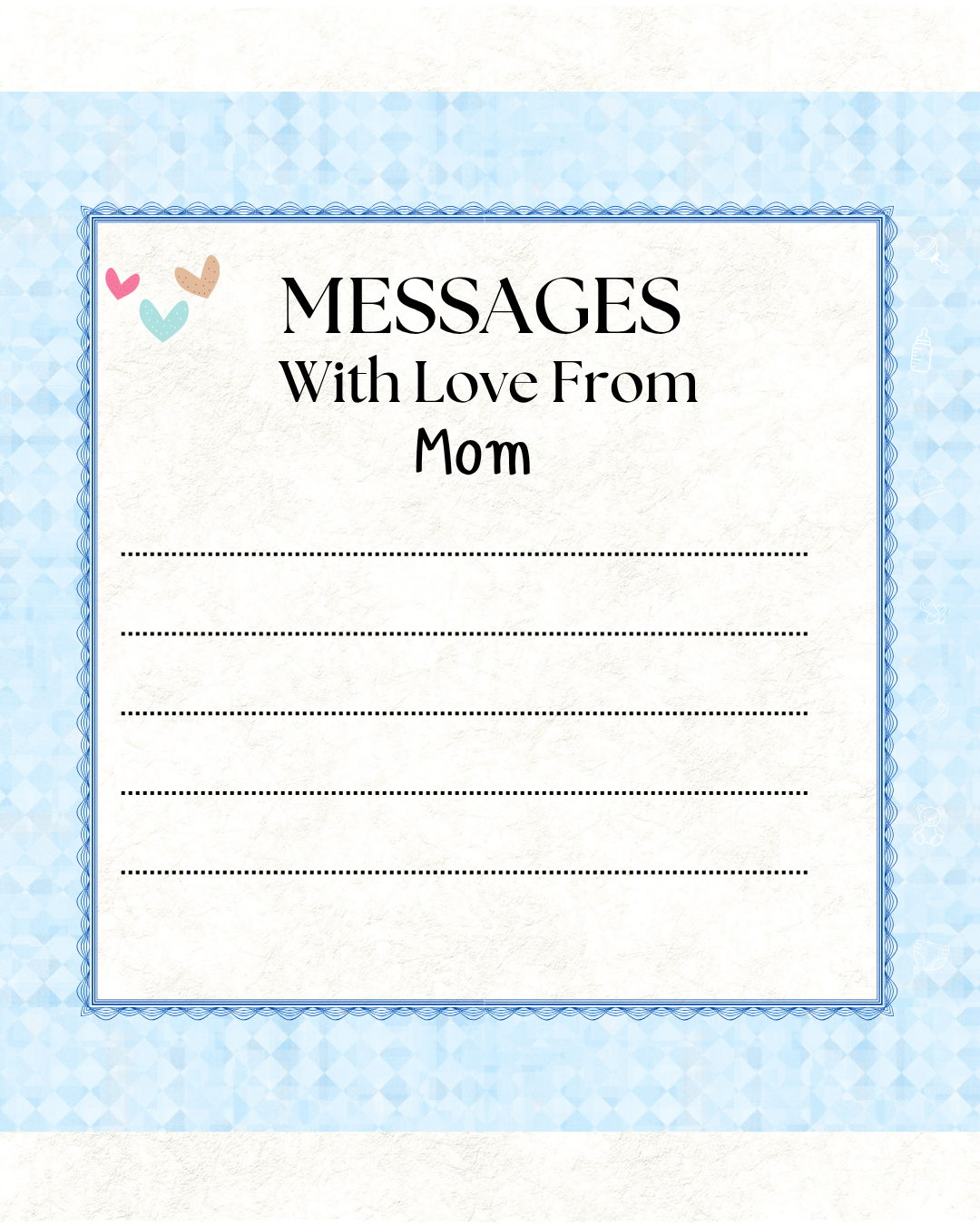 Baby Boy Keepsake Memory Book (0–6 Months)