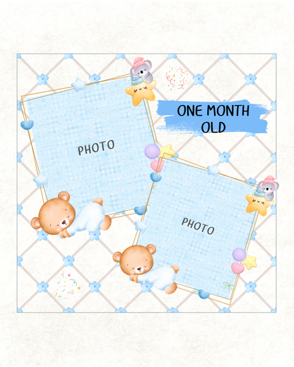 Baby Boy Keepsake Memory Book (0–6 Months)