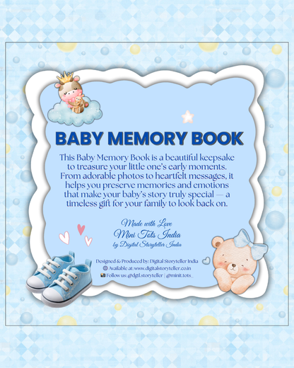 Baby Boy Keepsake Memory Book (0–6 Months)