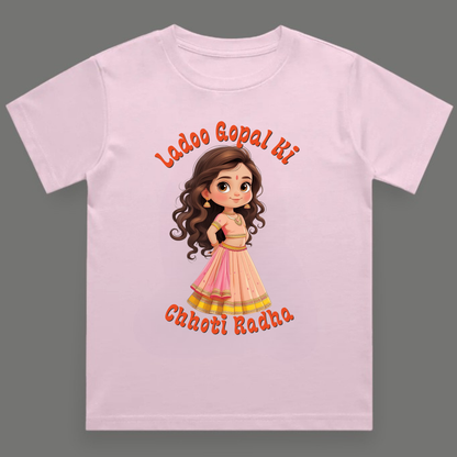 Ladoo Gopal Ki Chhoti Radha - Crew Neck T-Shirt