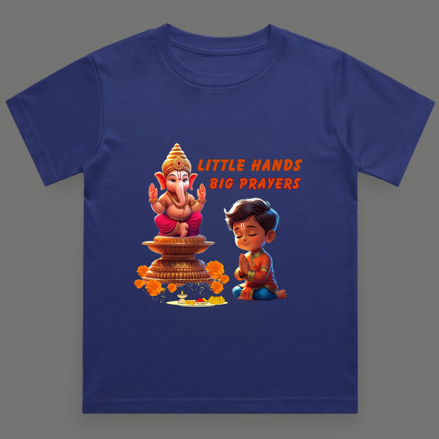 Little Hands, Big Prayers - Crew Neck T-Shirt