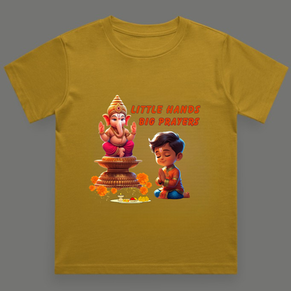 Little Hands, Big Prayers - Crew Neck T-Shirt