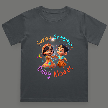 Garba Grooves, Baby Moves | Navratri Toddler T-Shirt | Unisex Cotton Festive Tee