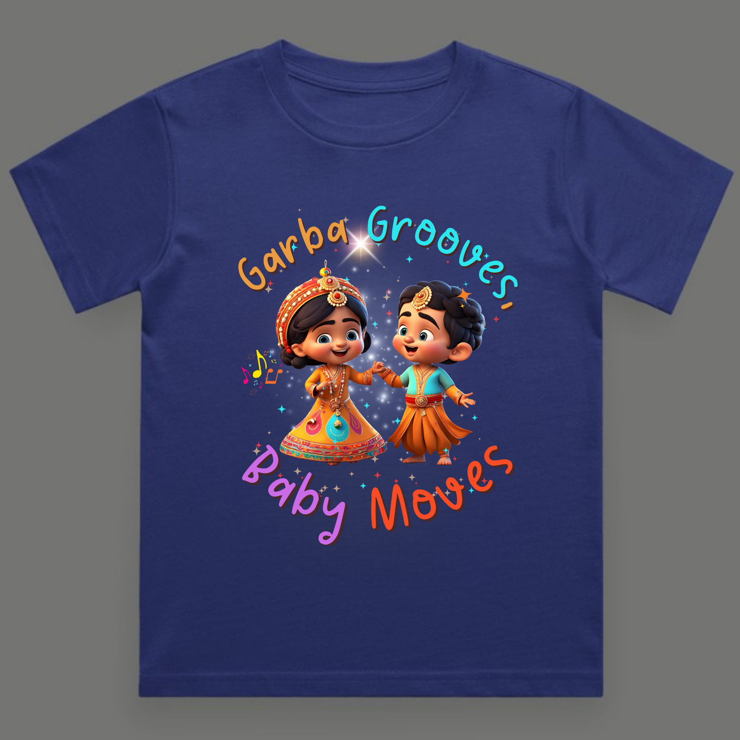 Garba Grooves, Baby Moves | Navratri Toddler T-Shirt | Unisex Cotton Festive Tee