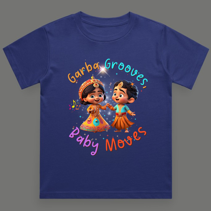 Garba Grooves, Baby Moves | Navratri Toddler T-Shirt | Unisex Cotton Festive Tee