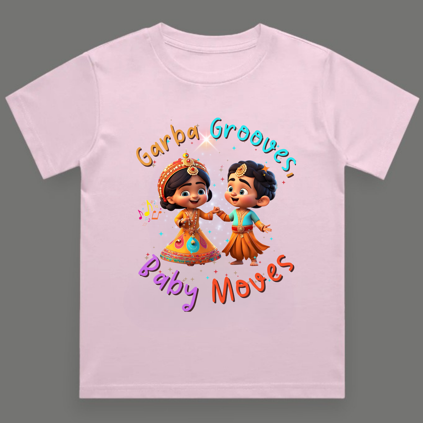 Garba Grooves, Baby Moves | Navratri Toddler T-Shirt | Unisex Cotton Festive Tee