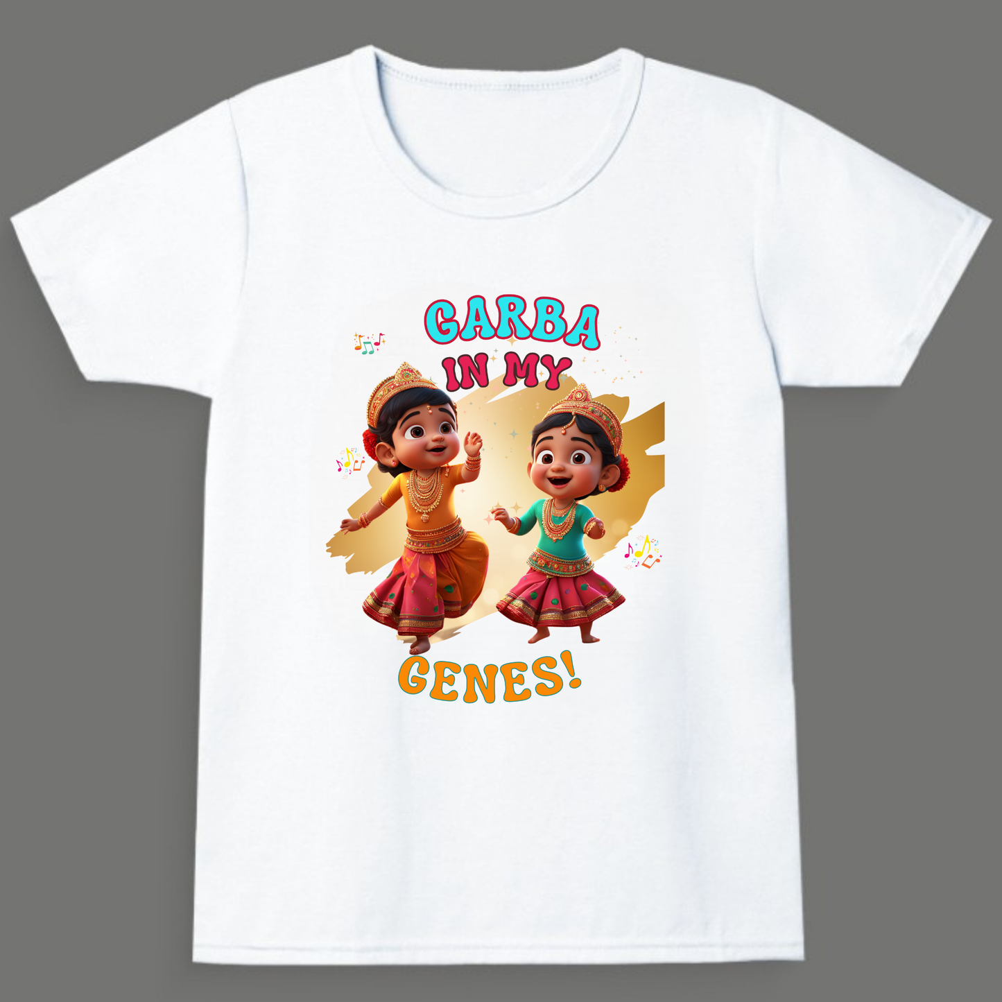 Garba in My Genes |  Unisex Cotton Festive Tee