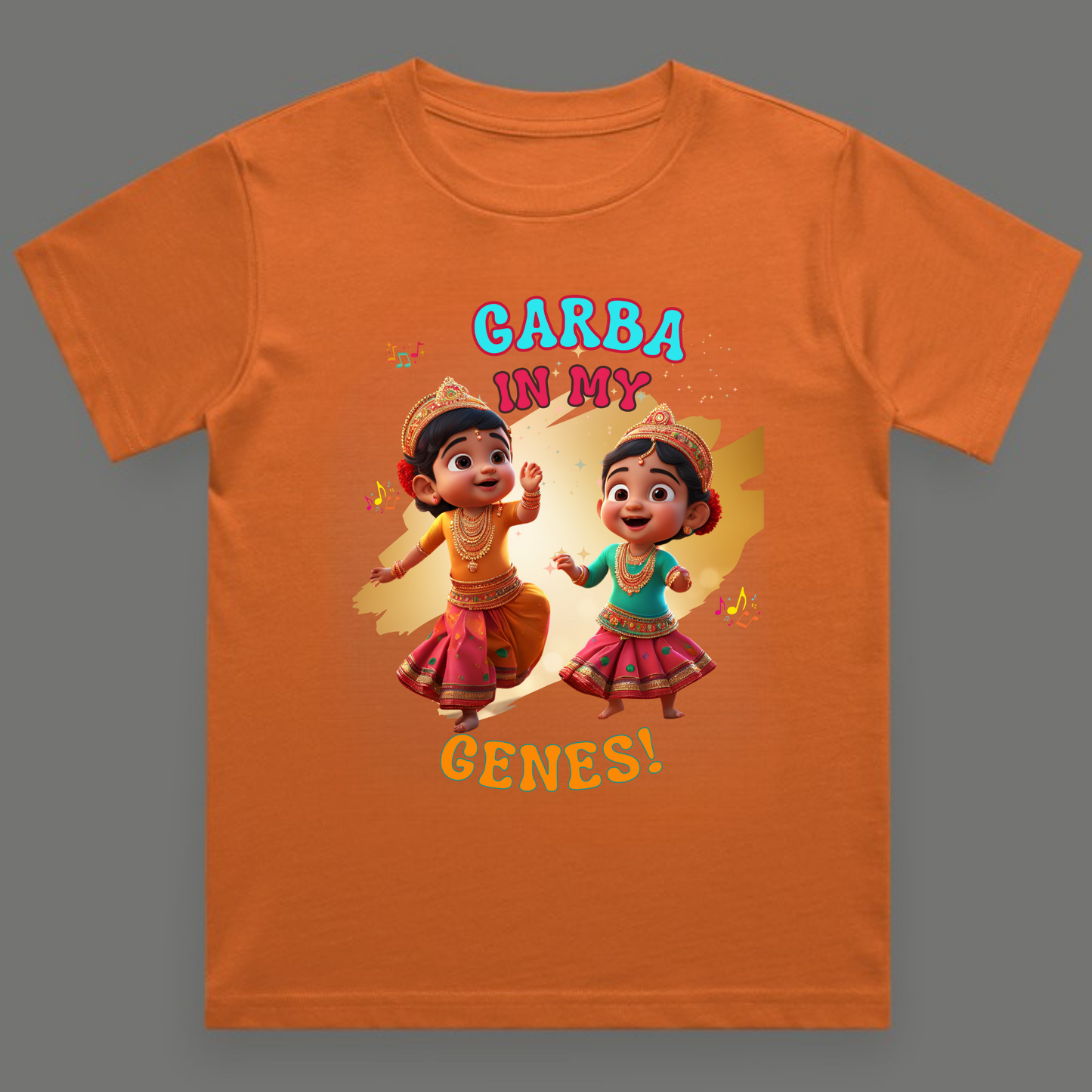 Garba in My Genes |  Unisex Cotton Festive Tee
