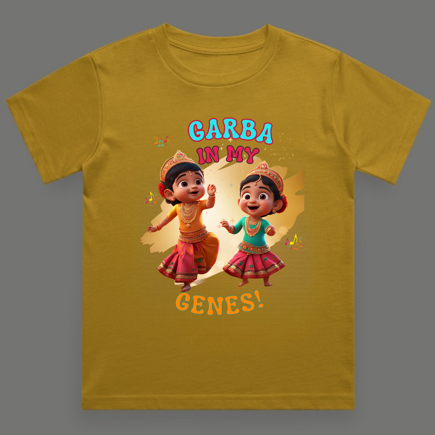 Garba in My Genes |  Unisex Cotton Festive Tee