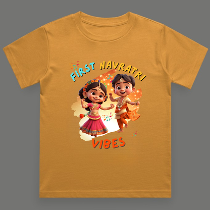 First Navratri Vibes |  Unisex Cotton Festive Tee