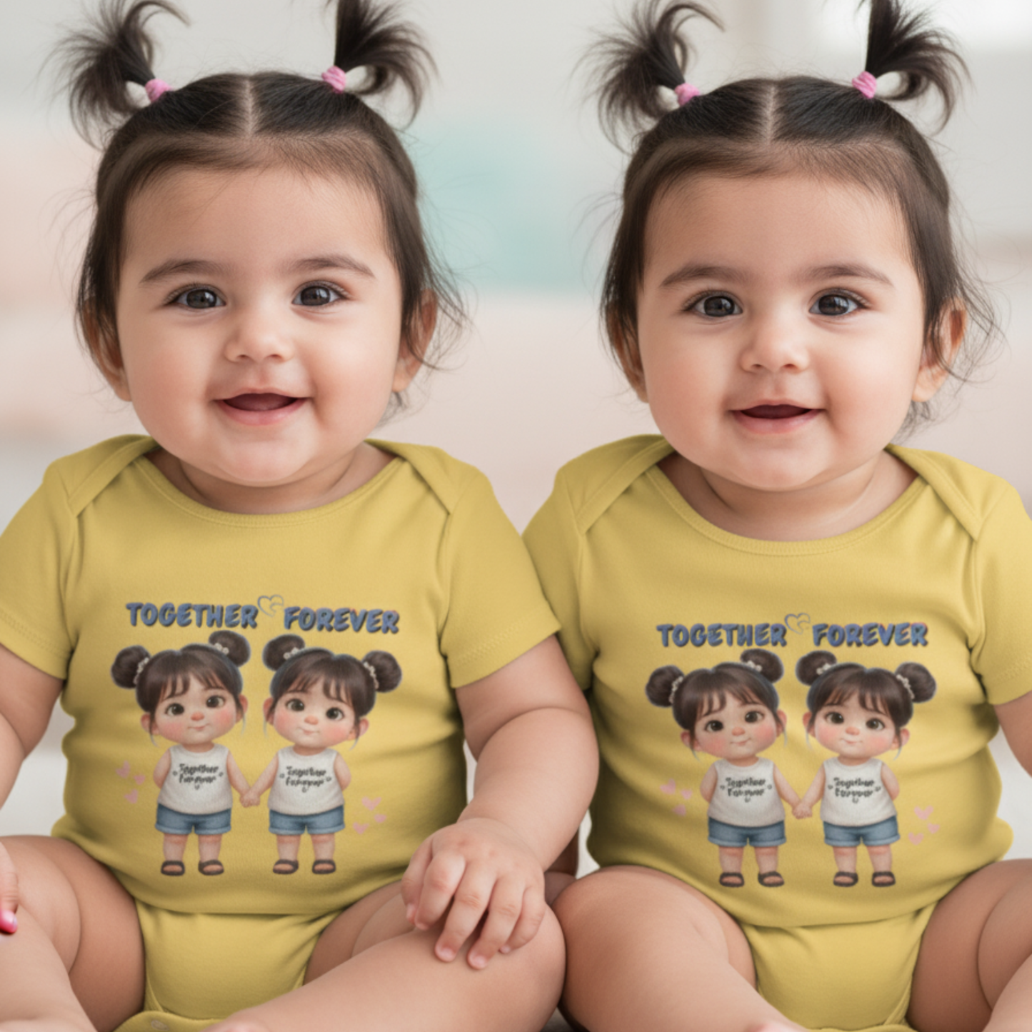 Together forever - Twin Rompers