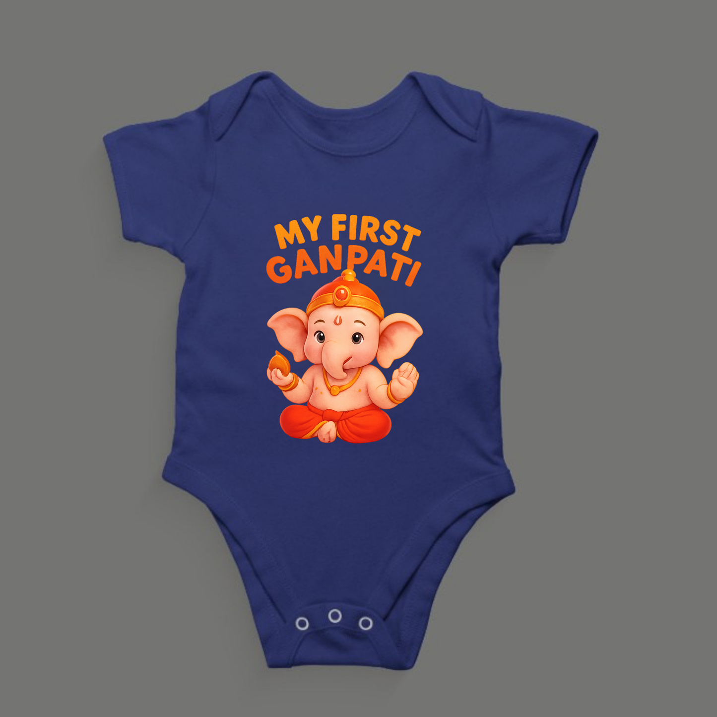 Romper: My First Ganpati – Festive Babywear for Little Devotees