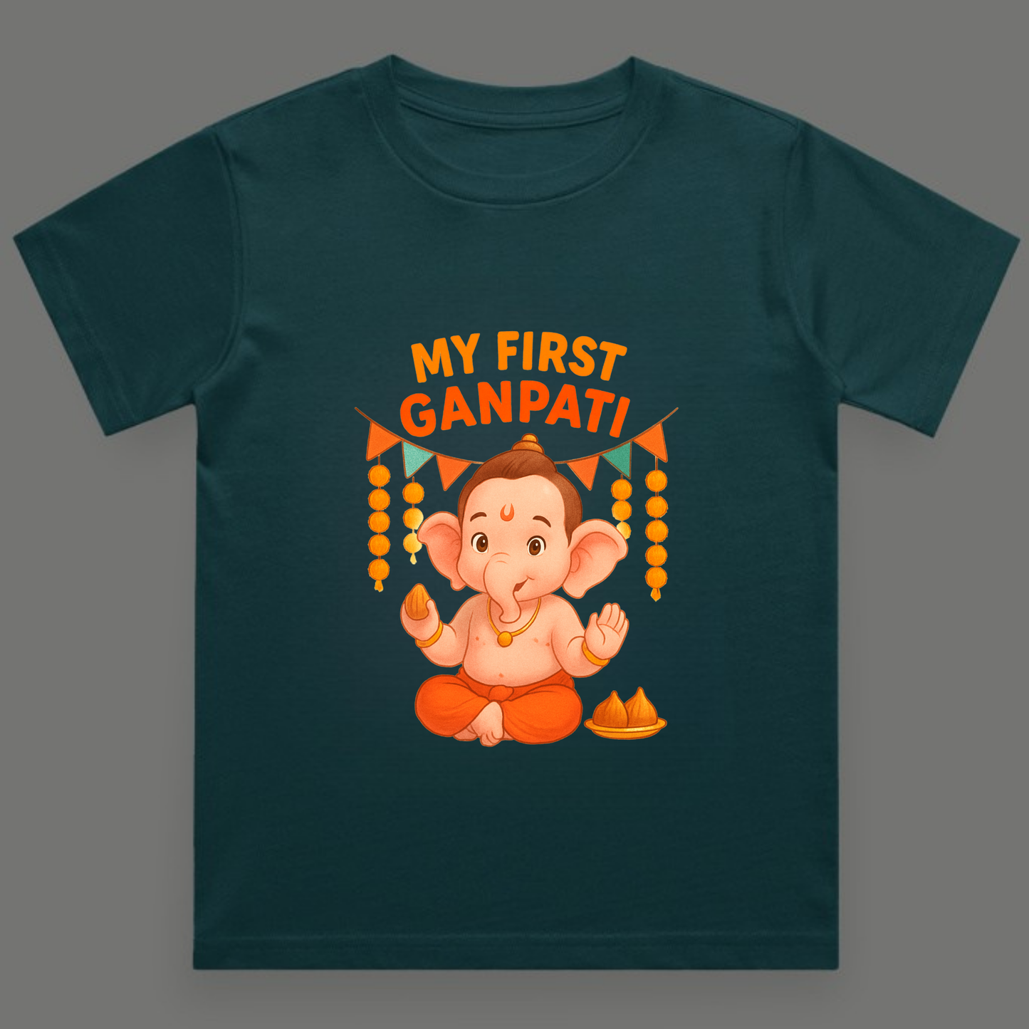 My First Ganpati – Festive Babywear - Unisex Crew Neck T-Shirt