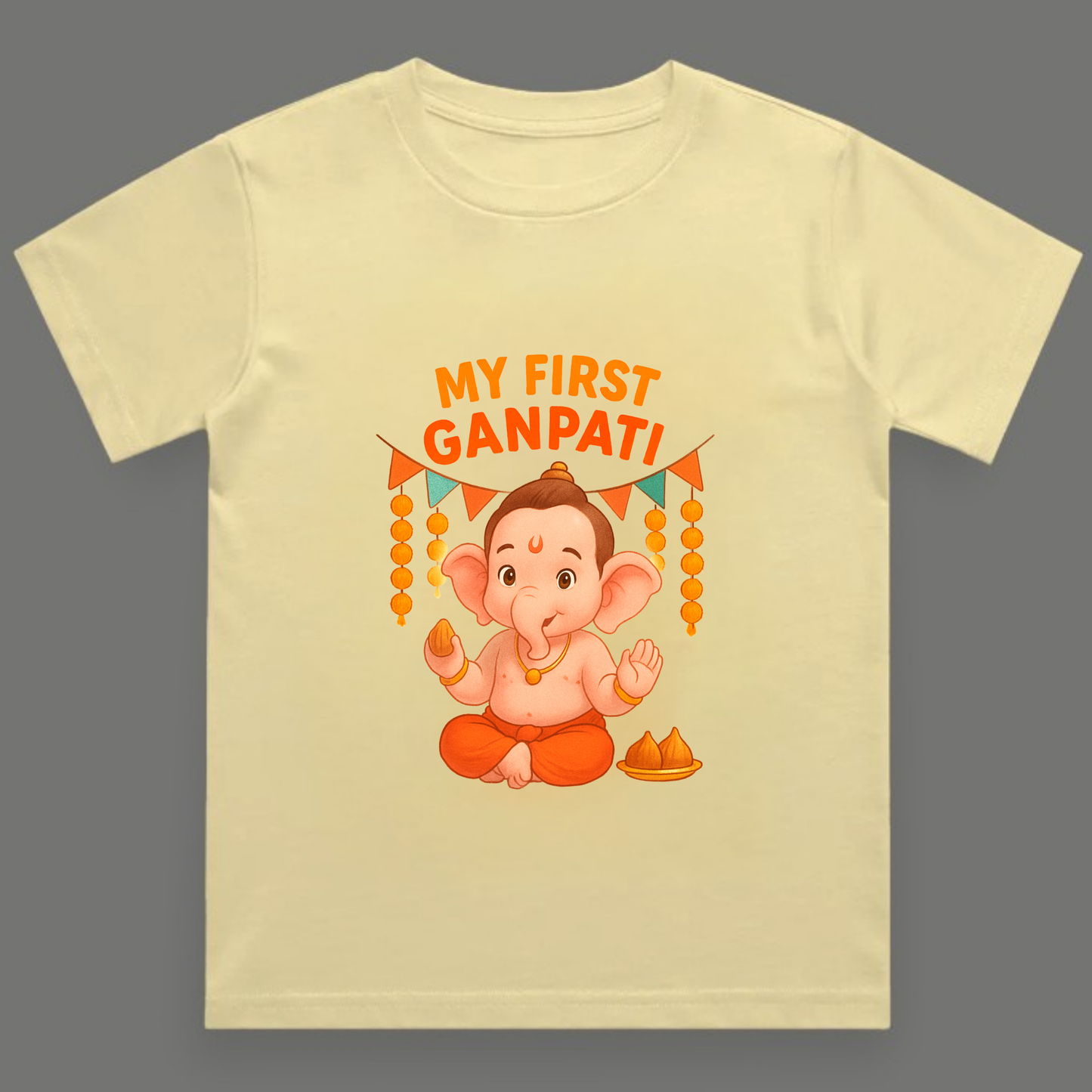 My First Ganpati – Festive Babywear - Unisex Crew Neck T-Shirt