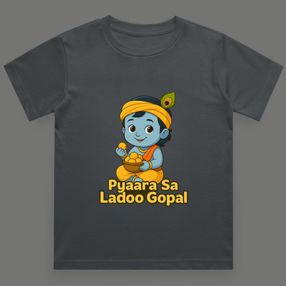 Pyaara Sa Ladoo Gopal- Boy's Crew Neck T-Shirt