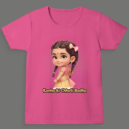 Kanha ki Chhoti Radha - Girl's Crew Neck T-Shirt
