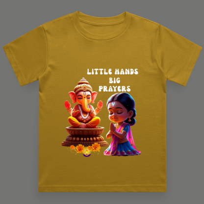 Little Hands, Big Prayers - Crew Neck T-Shirt