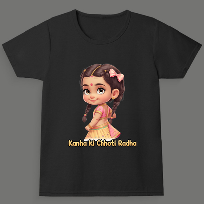 Kanha ki Chhoti Radha - Girl's Crew Neck T-Shirt
