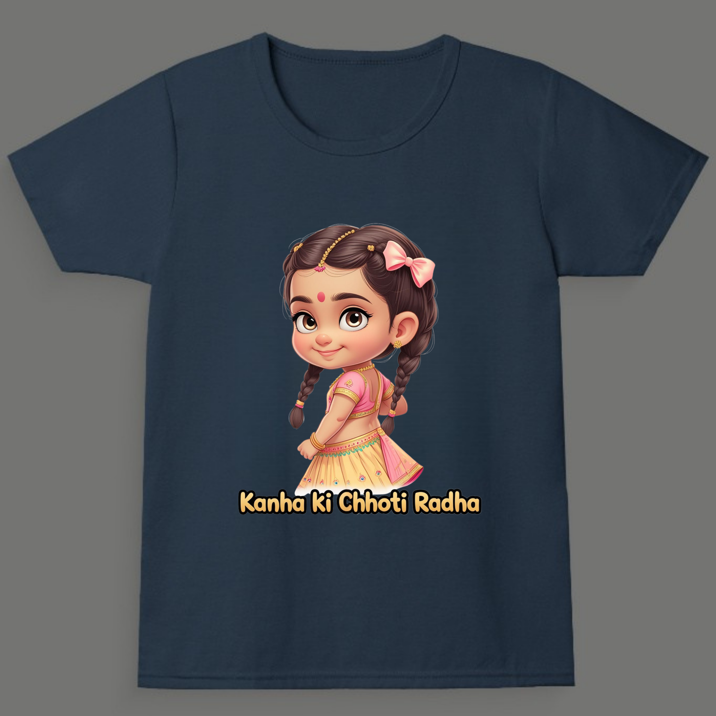 Kanha ki Chhoti Radha - Girl's Crew Neck T-Shirt