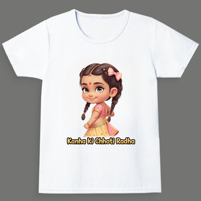 Kanha ki Chhoti Radha - Girl's Crew Neck T-Shirt