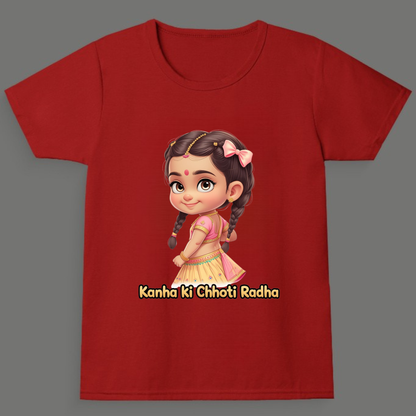 Kanha ki Chhoti Radha - Girl's Crew Neck T-Shirt