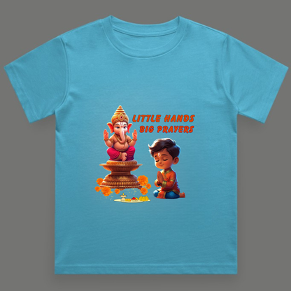 Little Hands, Big Prayers - Crew Neck T-Shirt