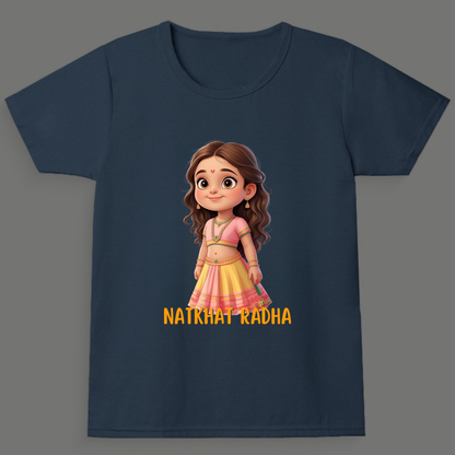 Natkhat Radha -  Crew Neck T-Shirt