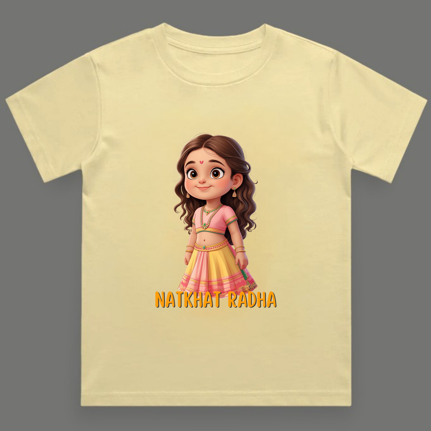 Natkhat Radha -  Crew Neck T-Shirt
