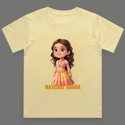Natkhat Radha -  Crew Neck T-Shirt