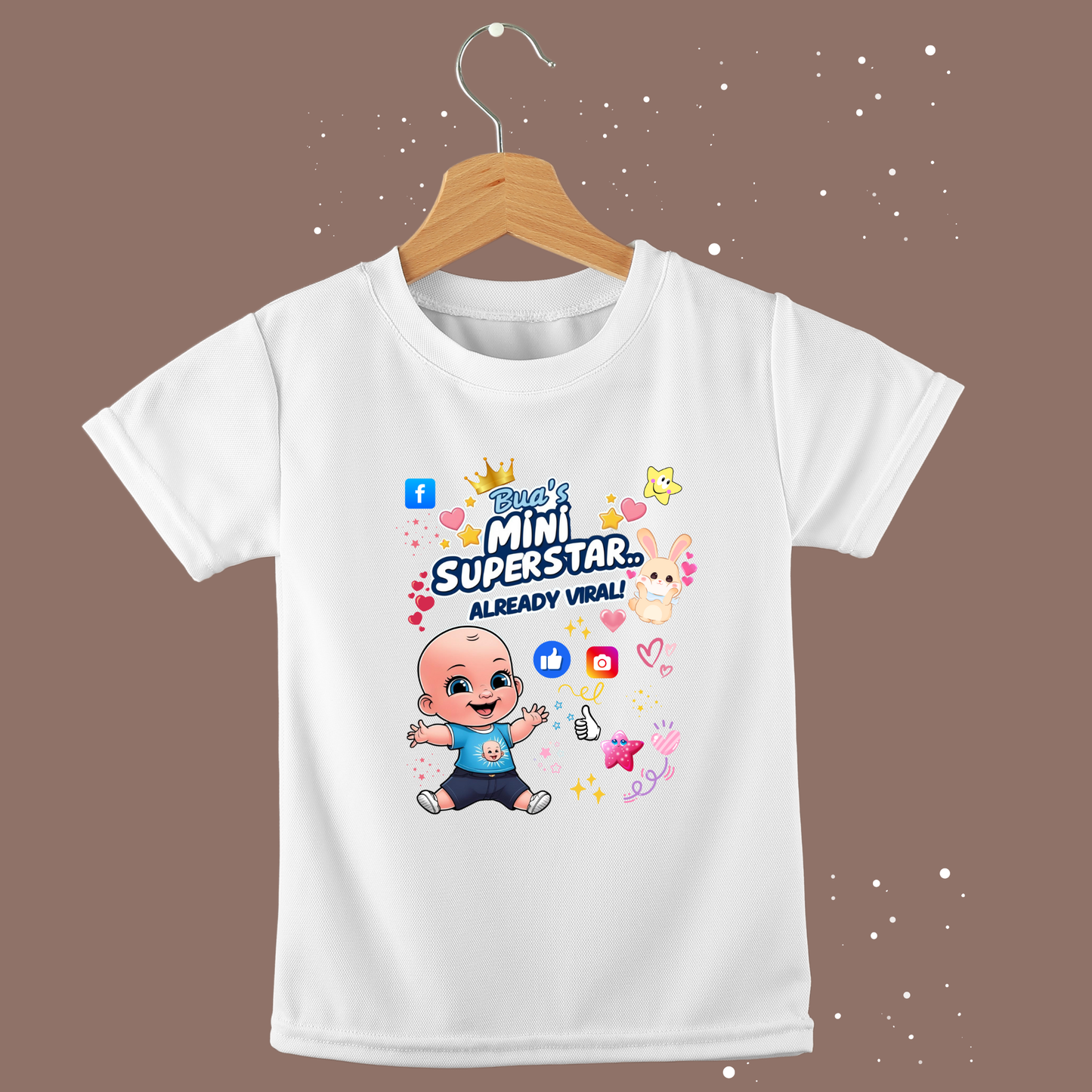 Adorable Bua- Girls T-shirts – Custom-Made for Comfort and Style