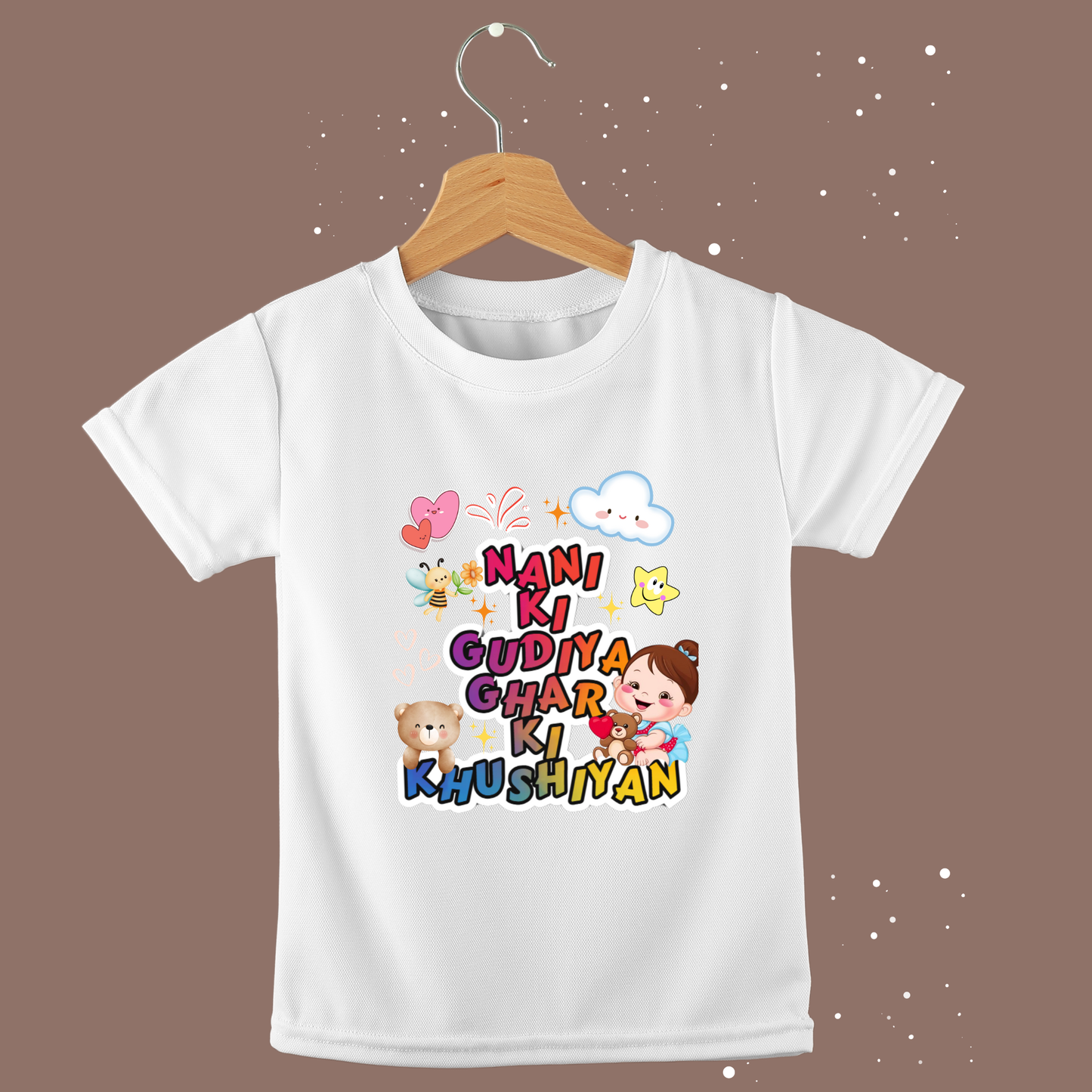 Nani-Themed Girls T-shirt  – Soft Cotton, Half Sleeve, Round Neck