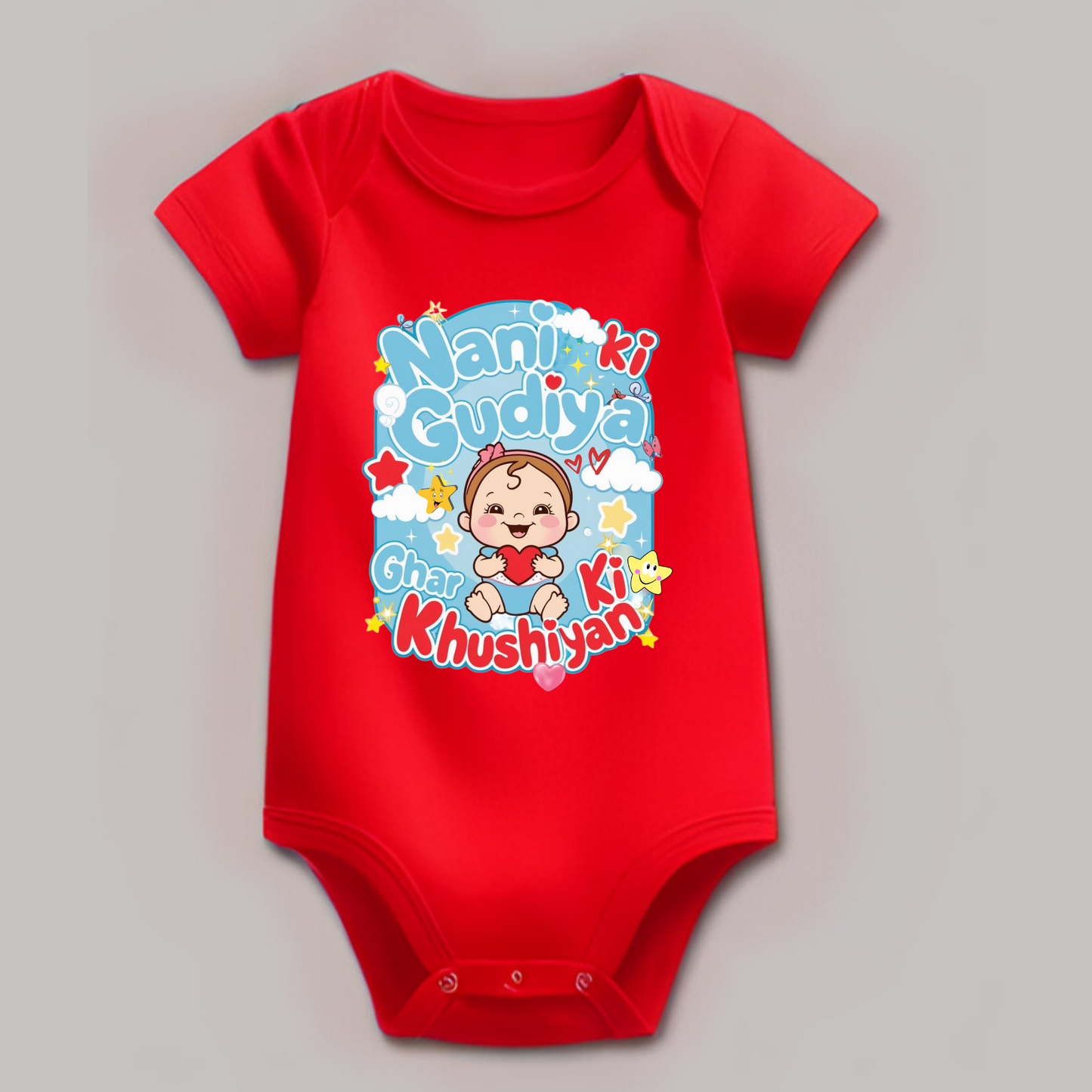 "Nani Ki Gudiya"Girls T-shirt  – Soft Cotton, Half Sleeve, Round Neck