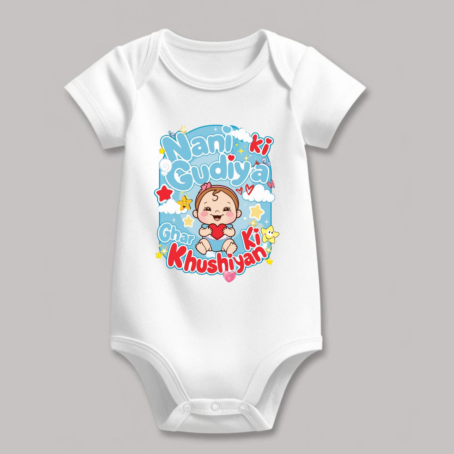 "Nani Ki Gudiya"Girls T-shirt  – Soft Cotton, Half Sleeve, Round Neck