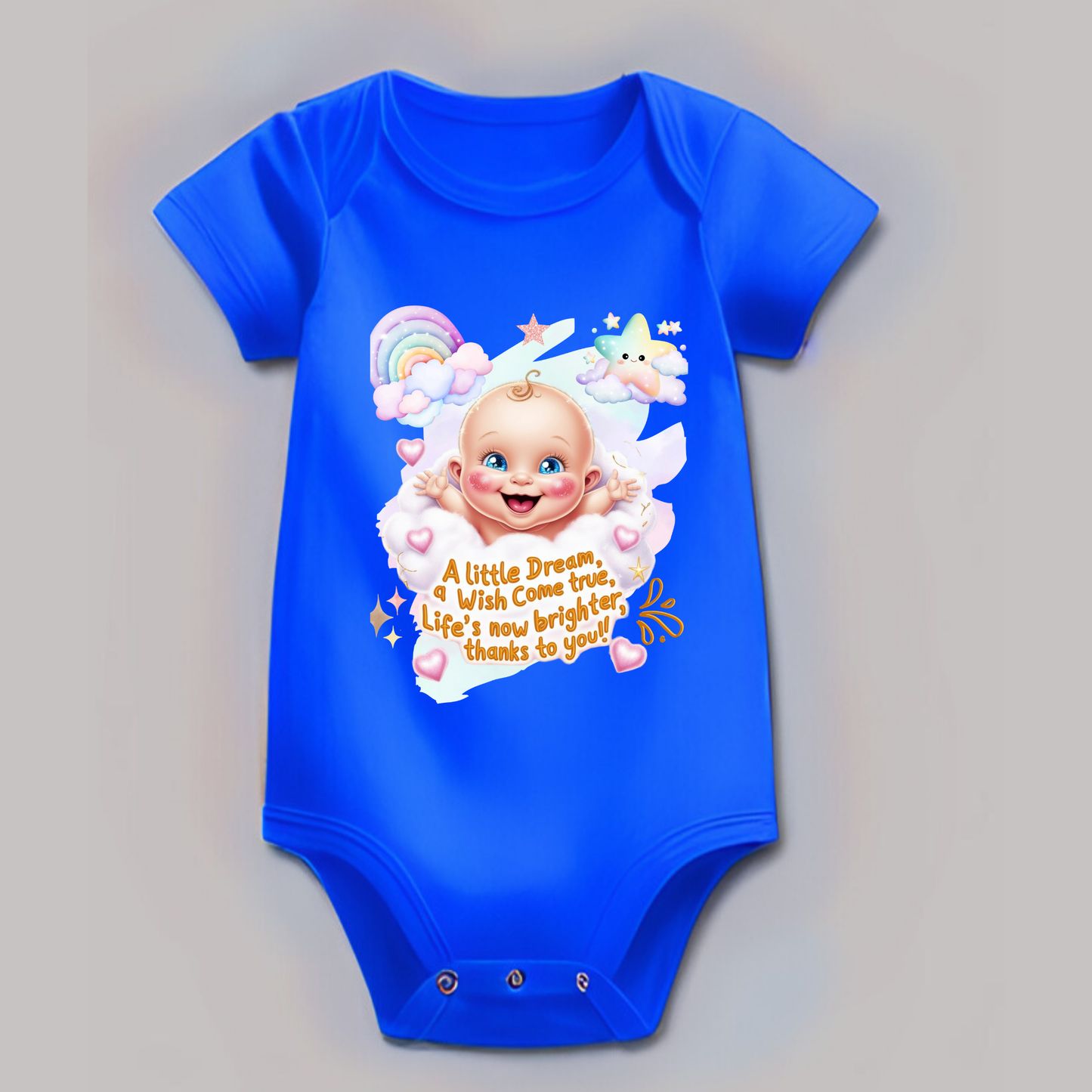👶 Adorable Baby Romper – Soft Cotton | Cute Printed Design | Perfect Welcome Home Outfit (Unisex)