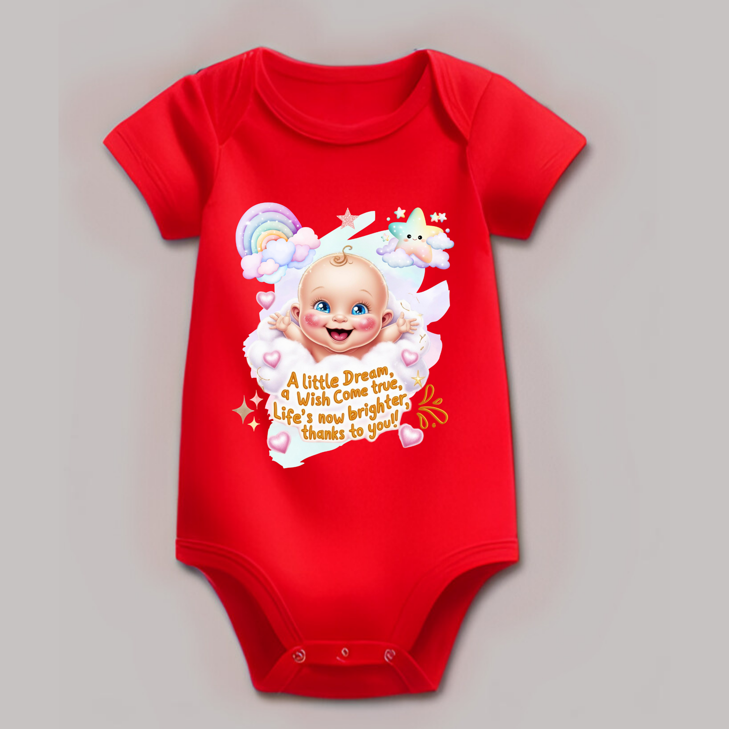 👶 Adorable Baby Romper – Soft Cotton | Cute Printed Design | Perfect Welcome Home Outfit (Unisex)